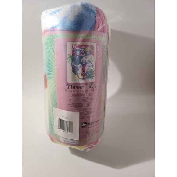 Golden Girls Blanket "STAY GOLDEN" 46" x 60" Throw Blanket NEW NWT Franco - Picture 3 of 6